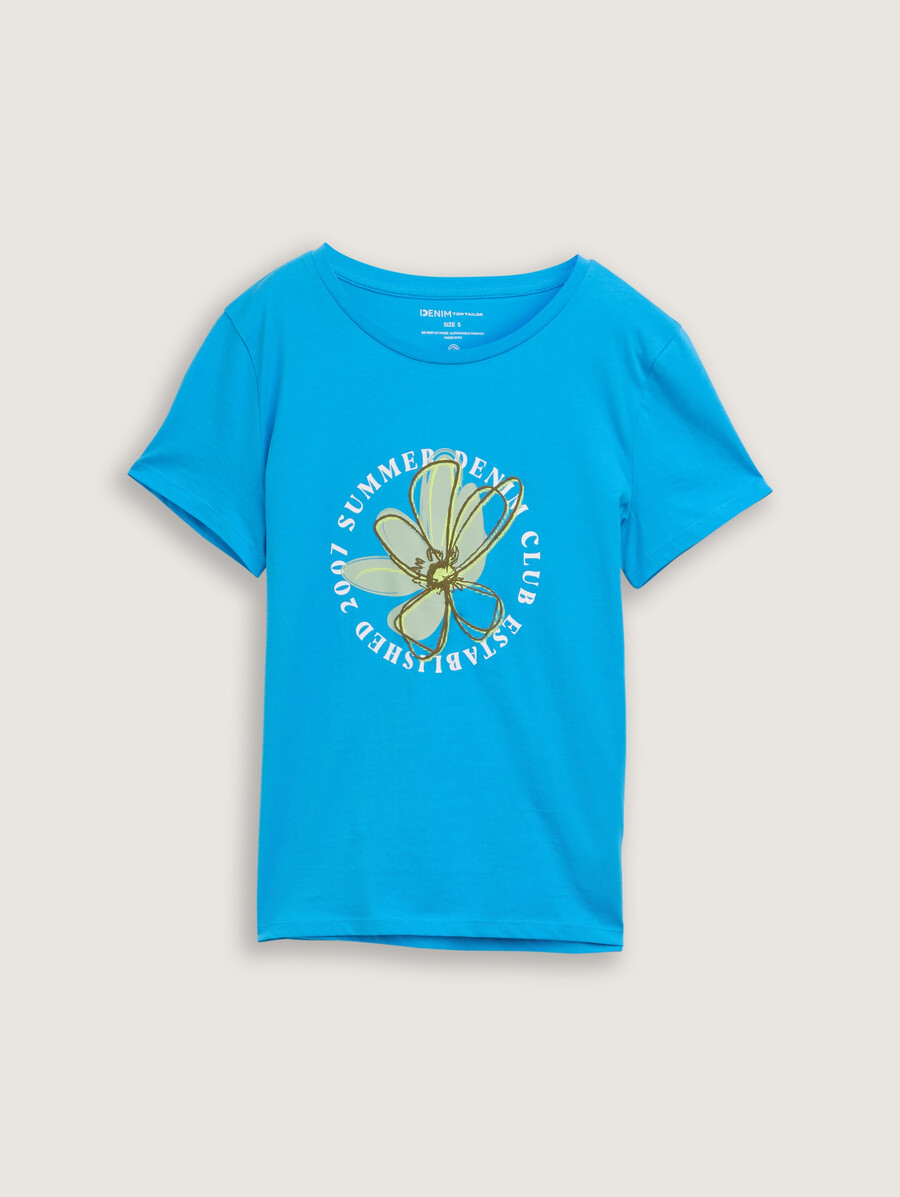 t-shirt à imprimé floral