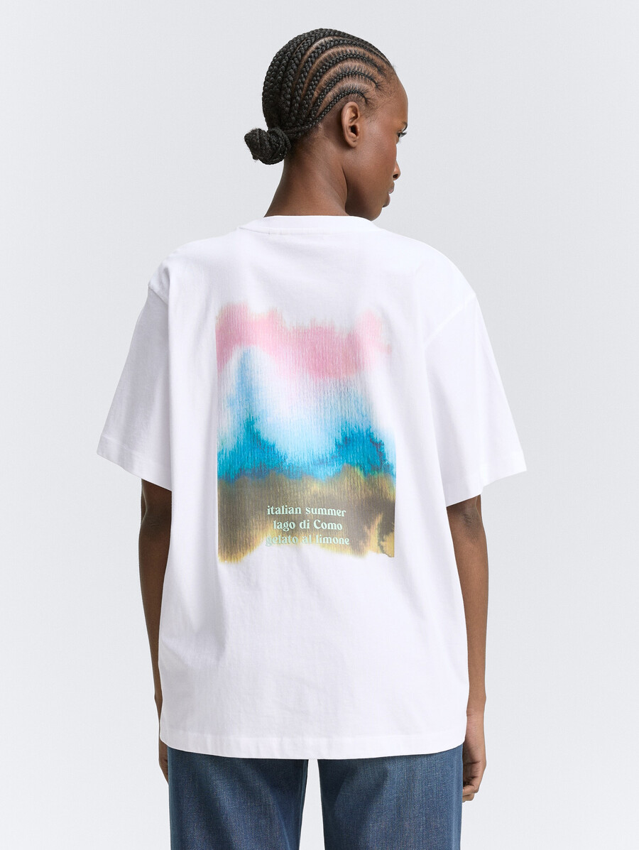 t-shirt oversize imprimé