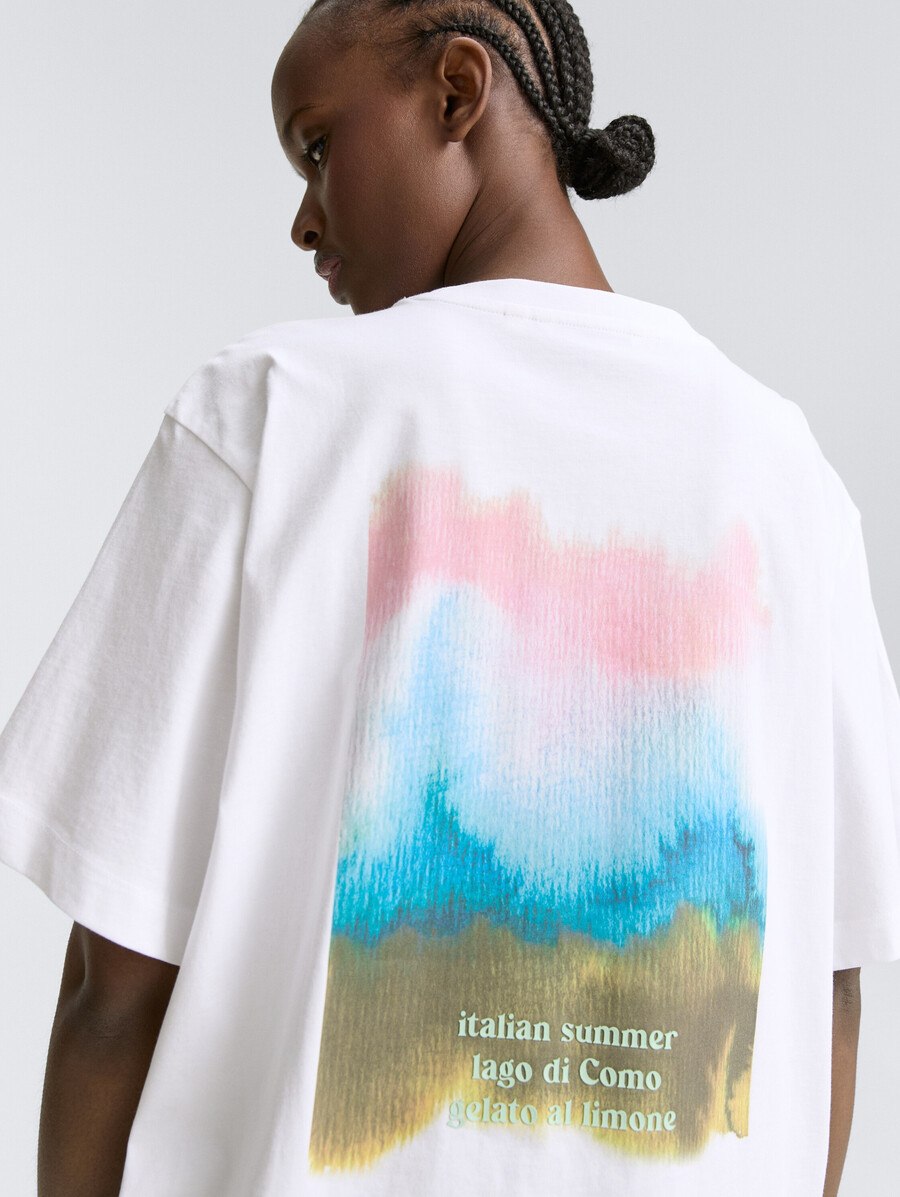 t-shirt oversize imprimé