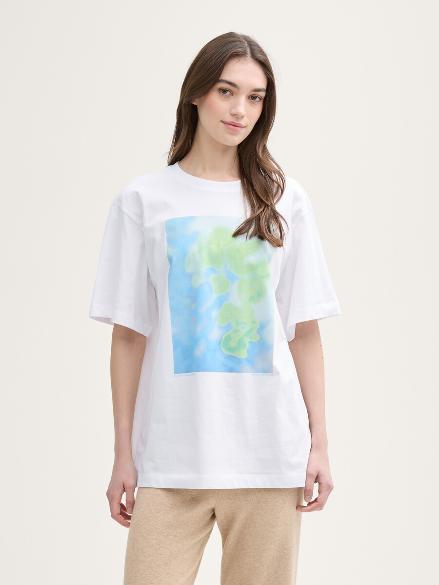 t-shirt oversize imprimé