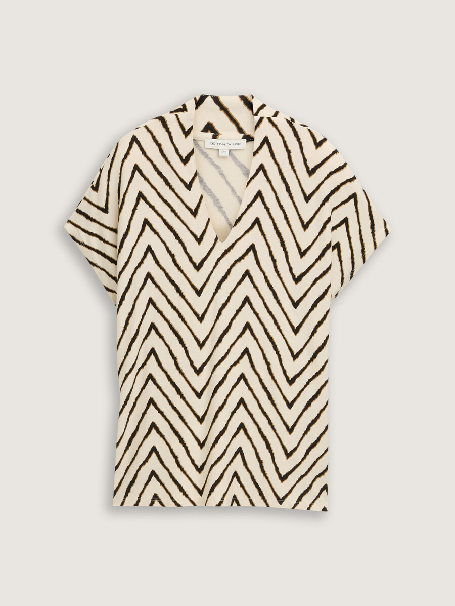 t-shirt à col en v