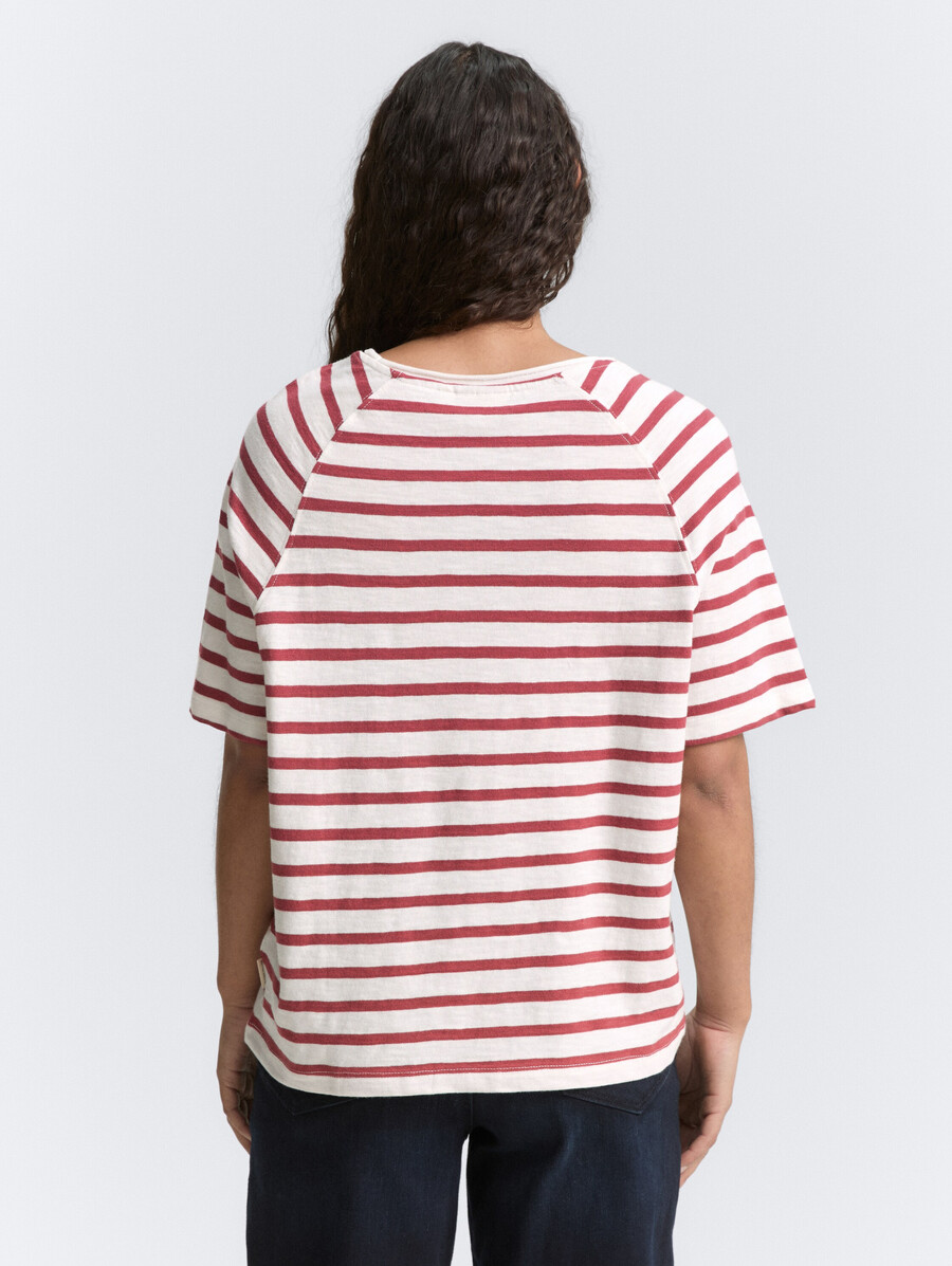 t-shirt raglan à rayures