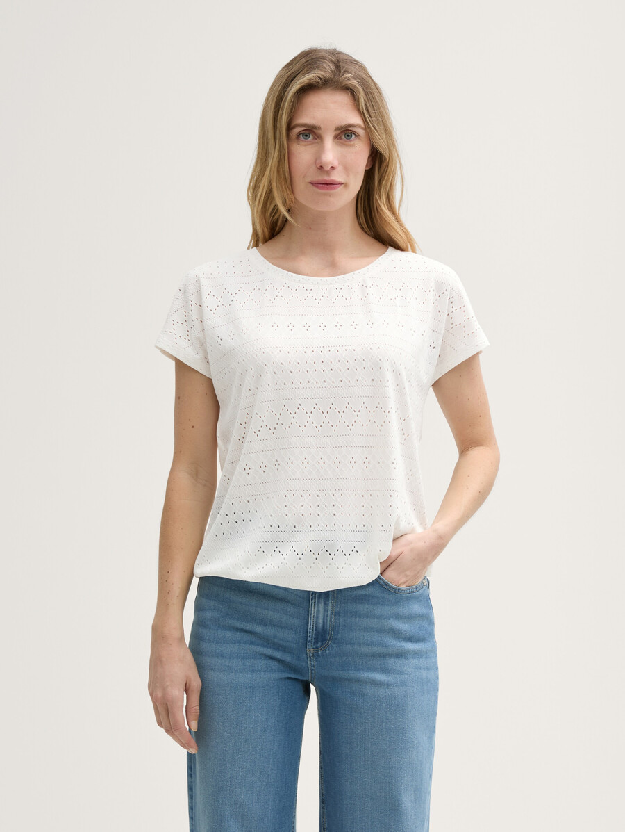 t-shirt ample ajour