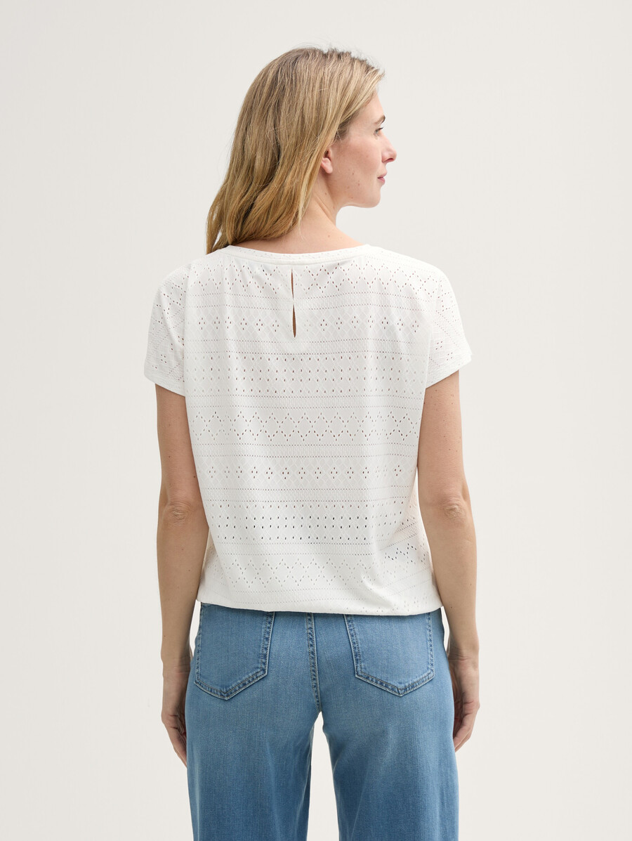 t-shirt ample ajour