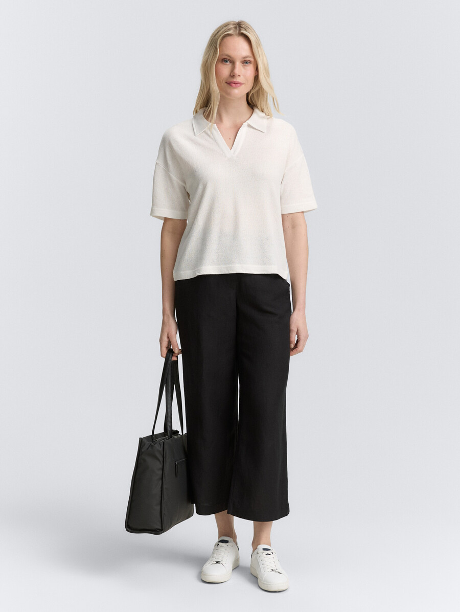 t-shirt à col polo