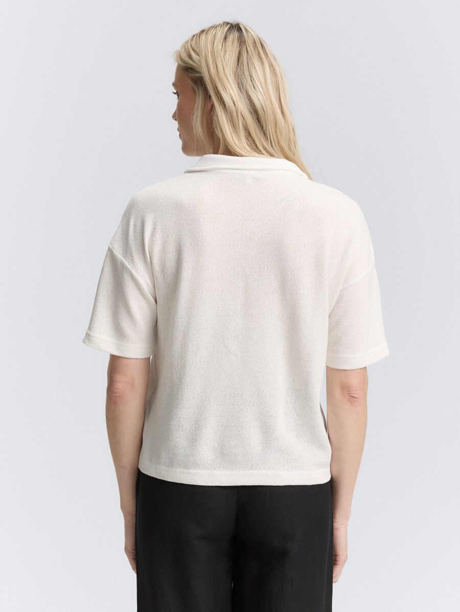 t-shirt à col polo