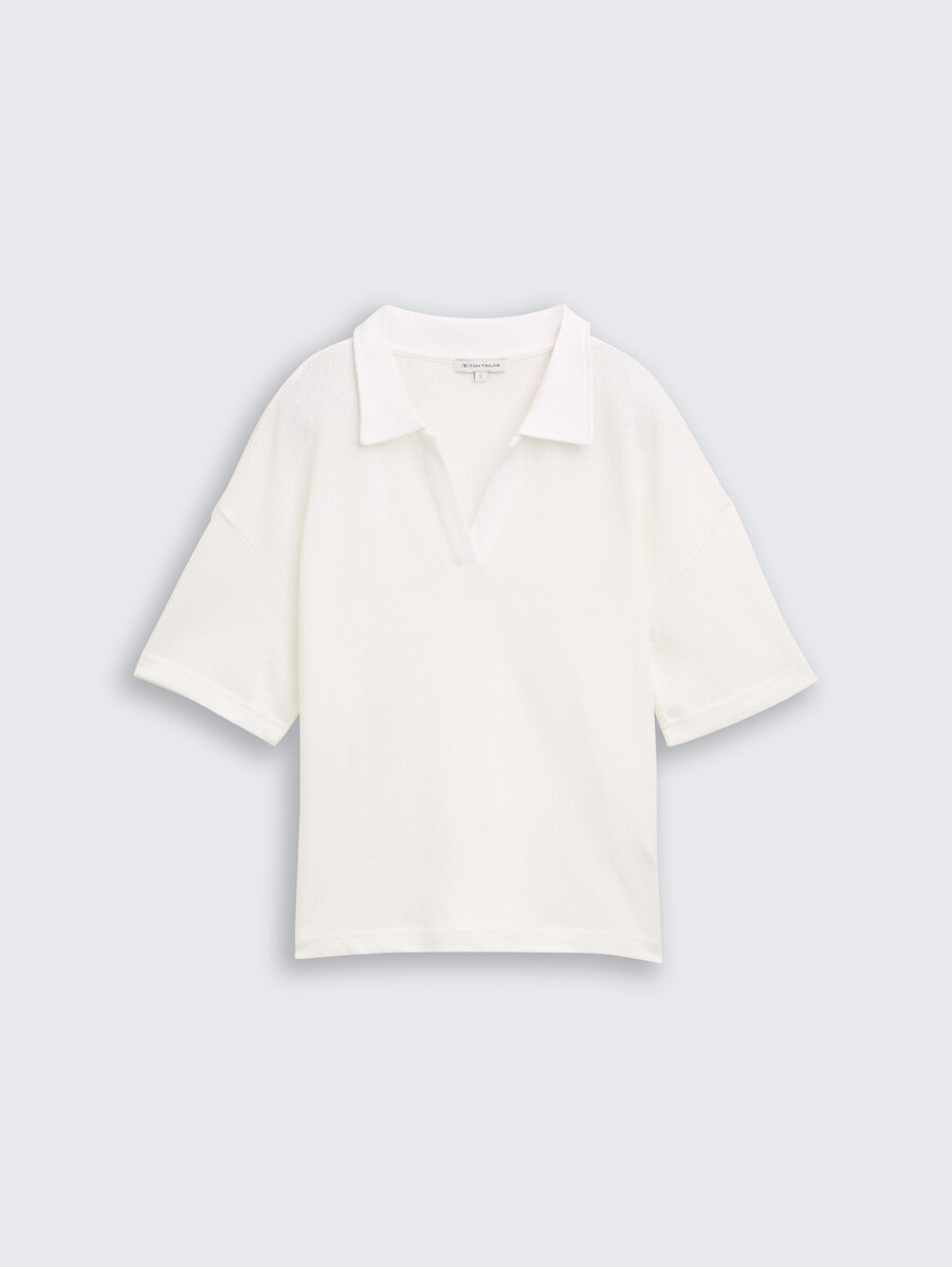 t-shirt à col polo