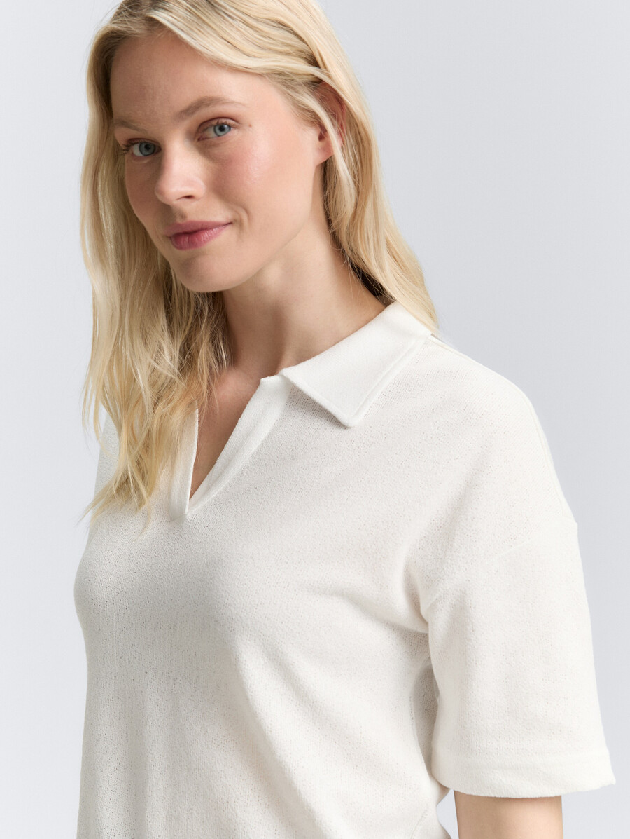 t-shirt à col polo