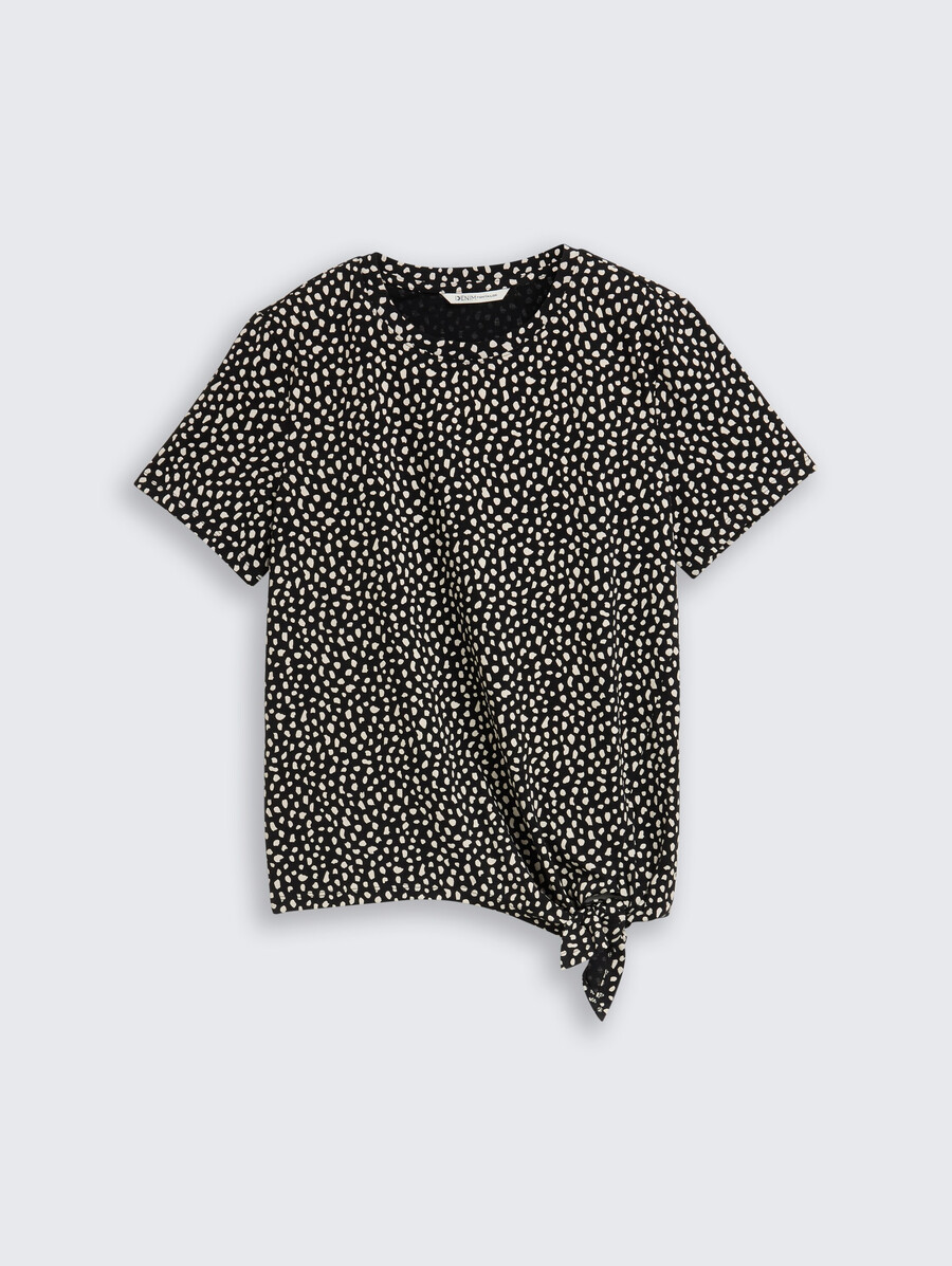 t-shirt avec détail de nœud
