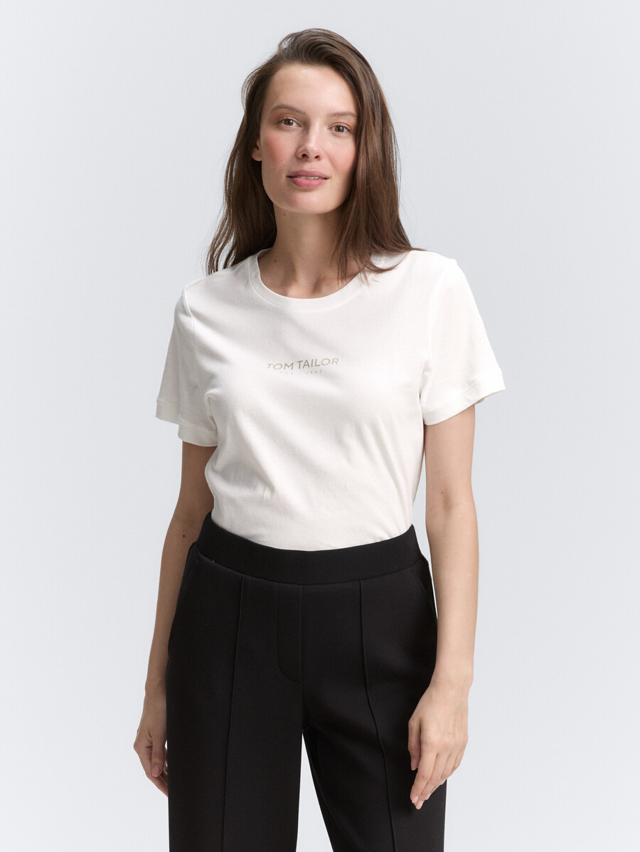 t-shirt avec imprimé logo