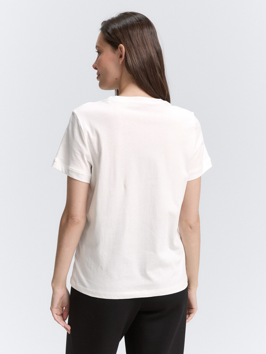 t-shirt avec imprimé logo