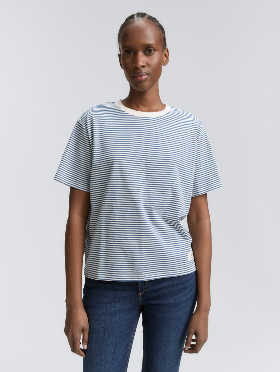 t-shirt à coupe carrée
