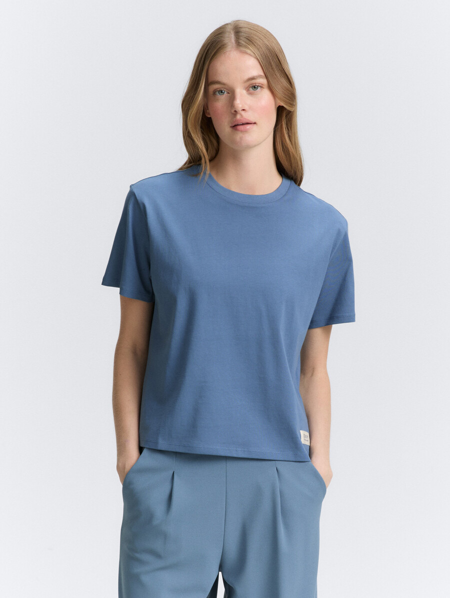 t-shirt à coupe carrée
