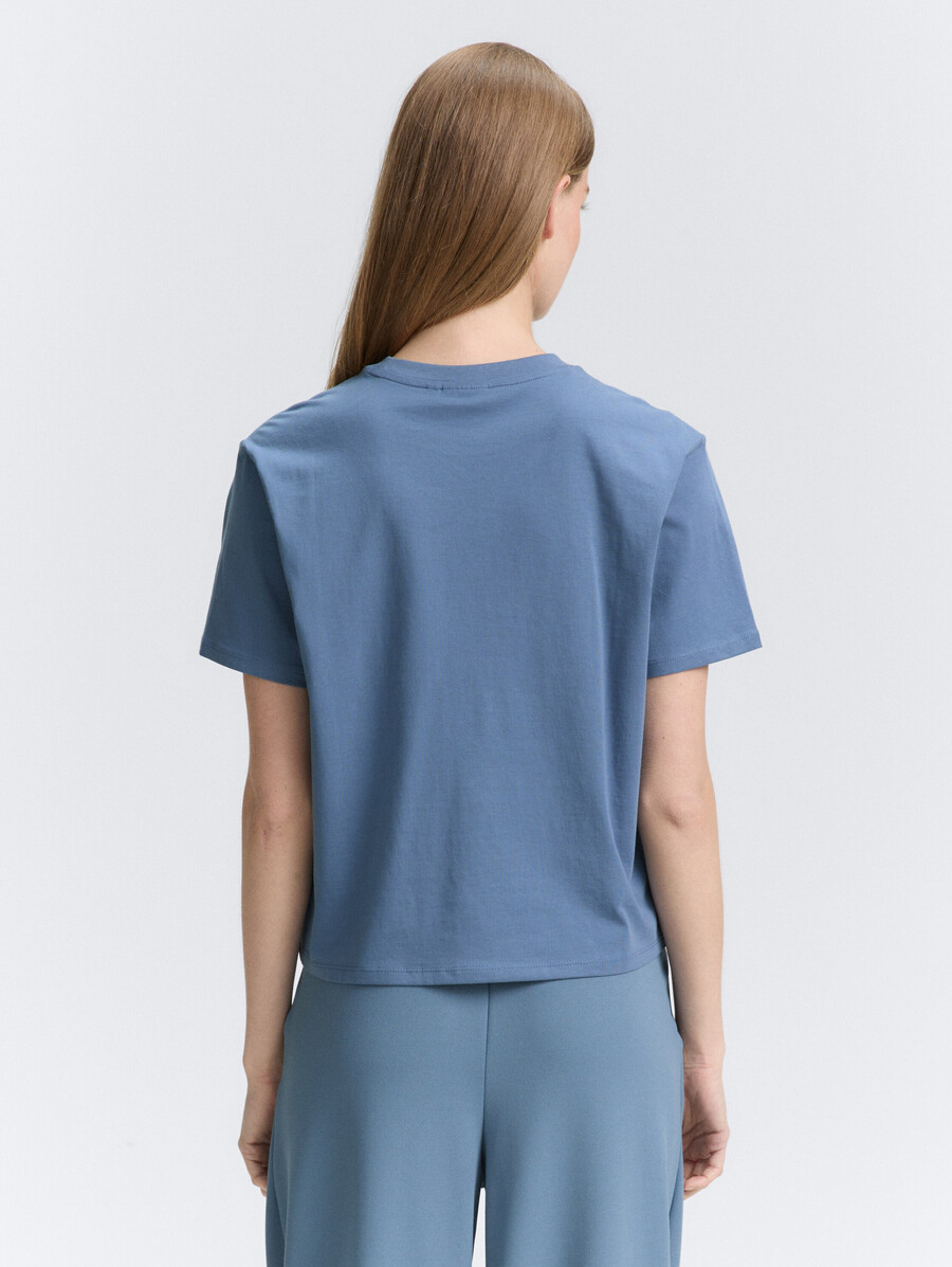 t-shirt à coupe carrée