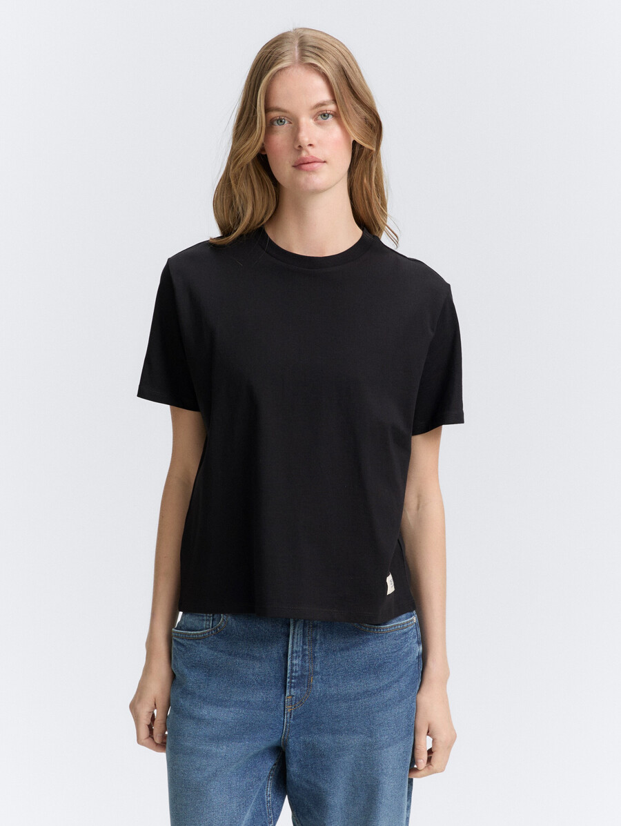 t-shirt à coupe carrée