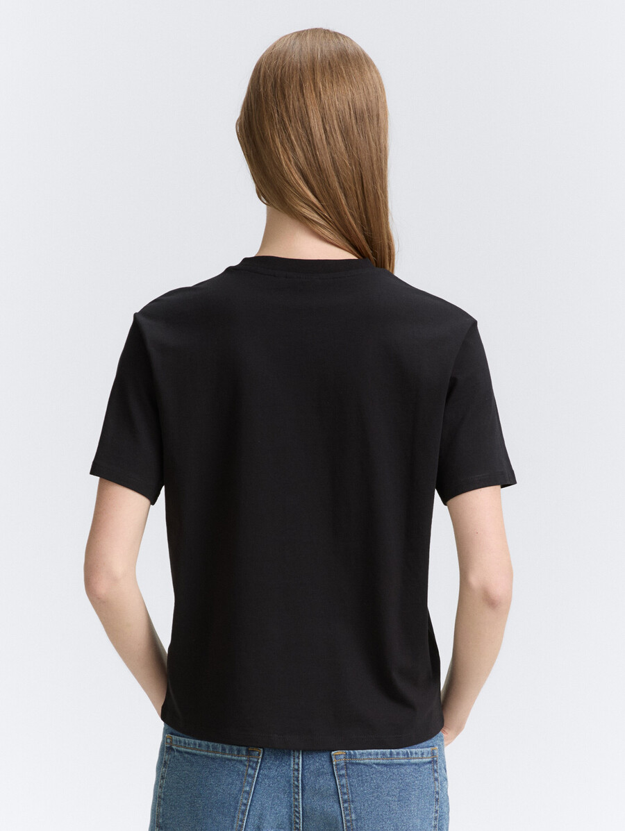 t-shirt à coupe carrée