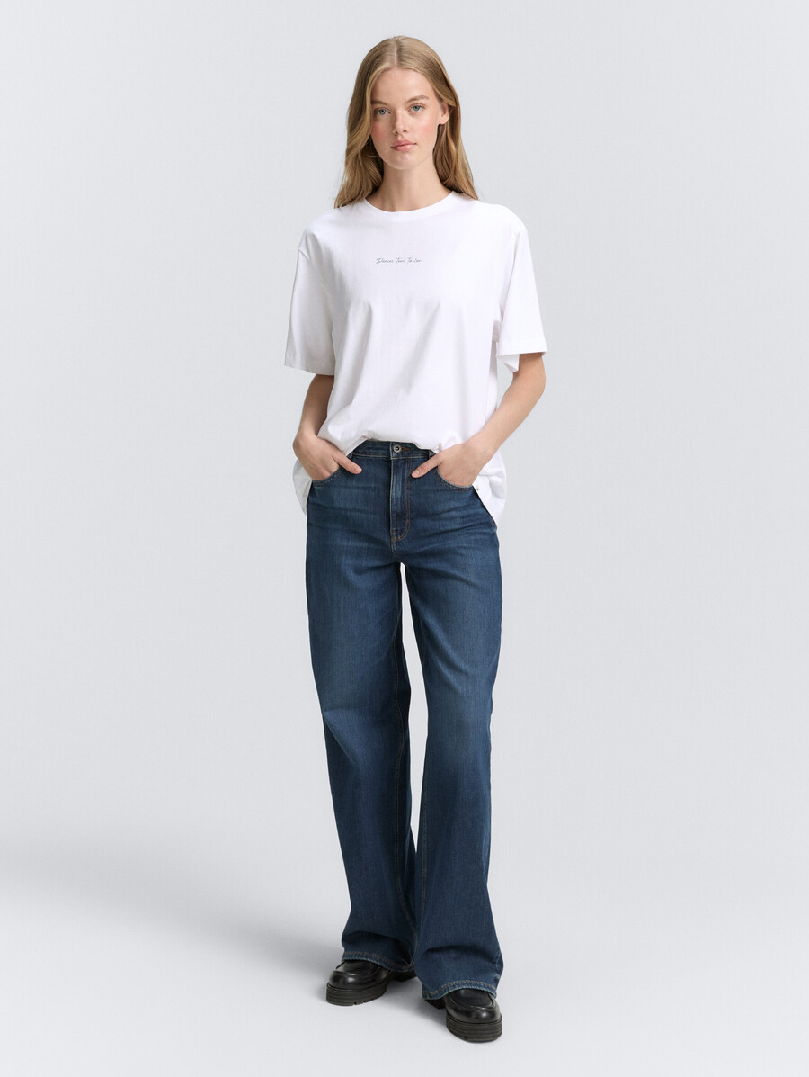t-shirt oversize avec impression au dos