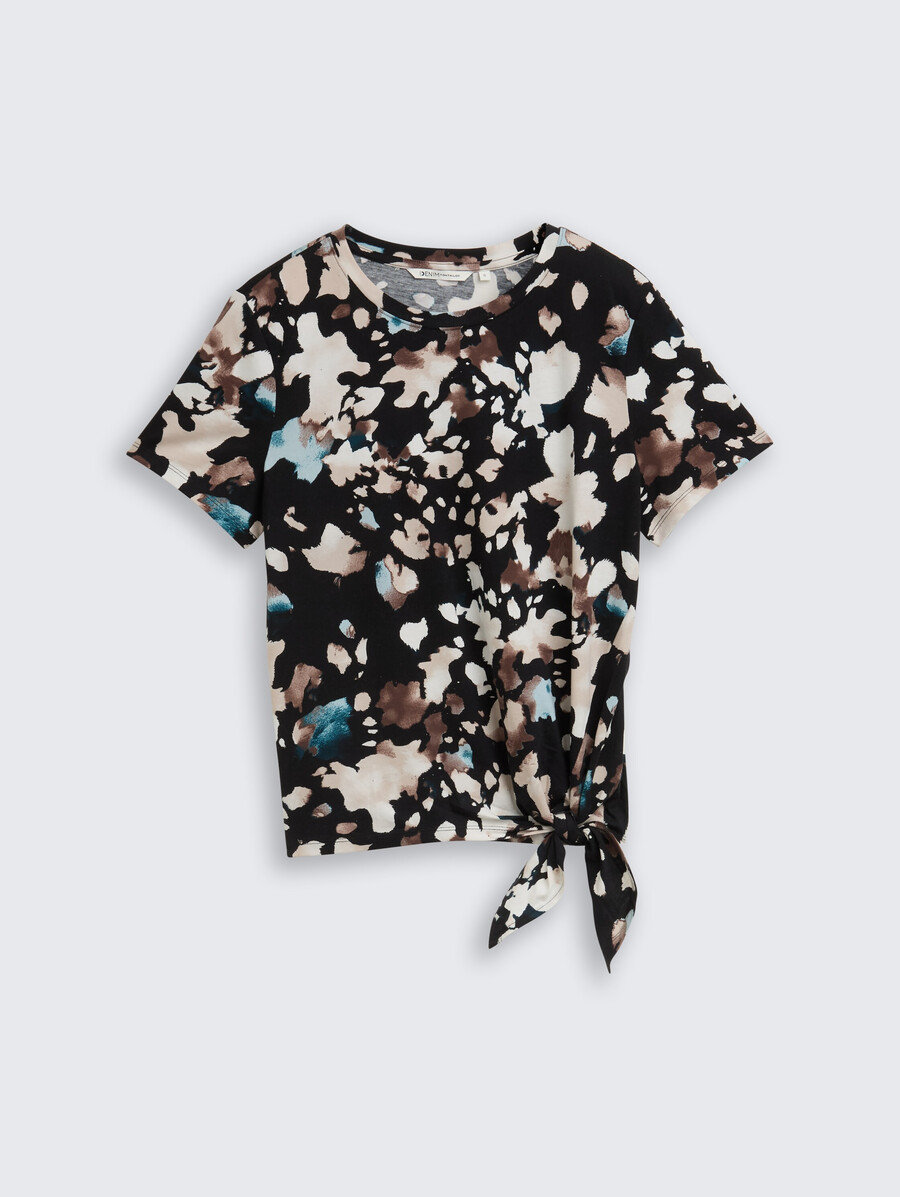 t-shirt avec détail de nœud