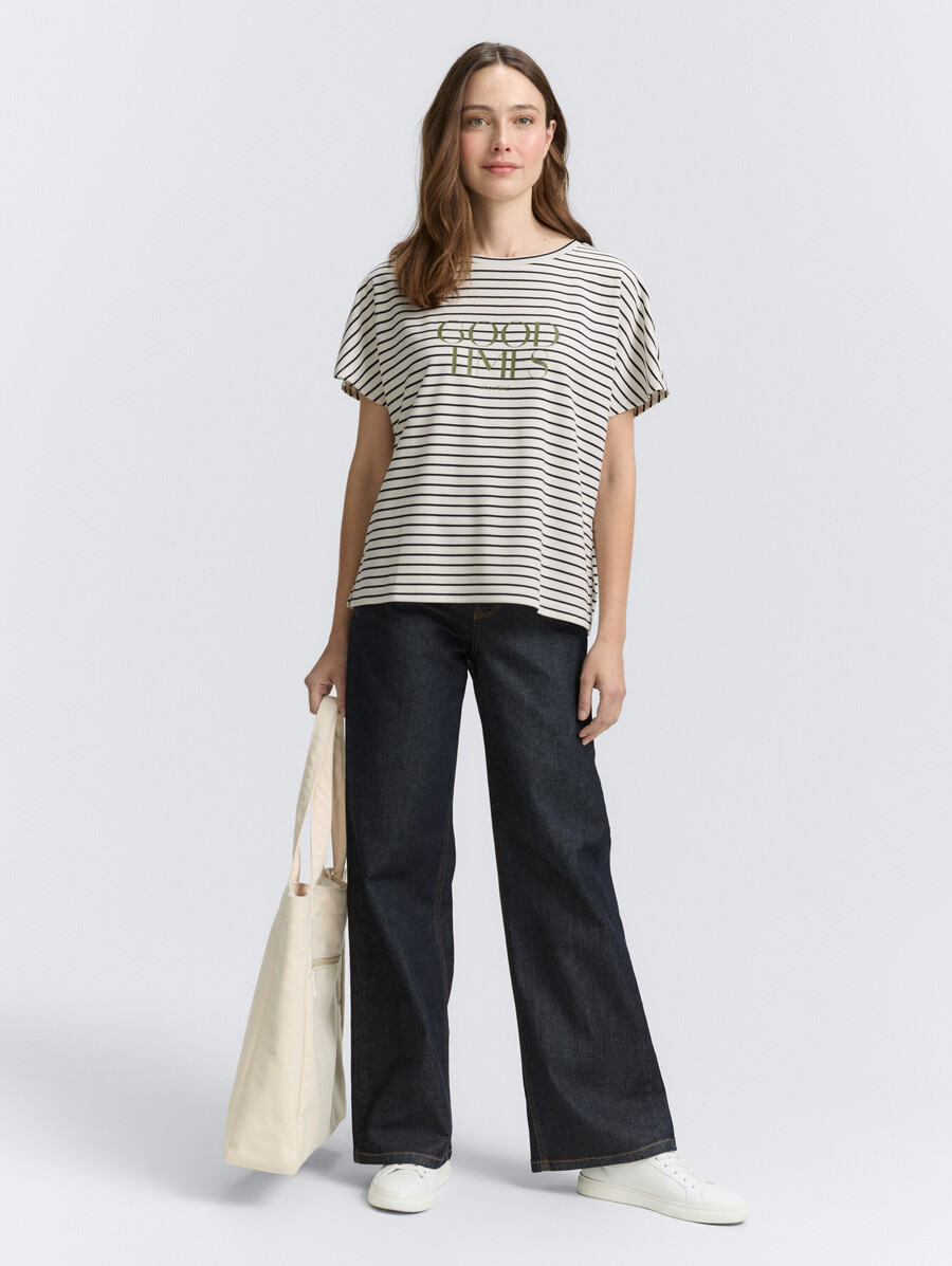 t-shirt à rayures