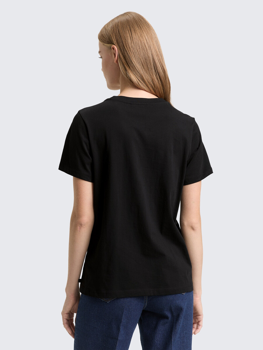 t-shirt ample avec broderie pailletée
