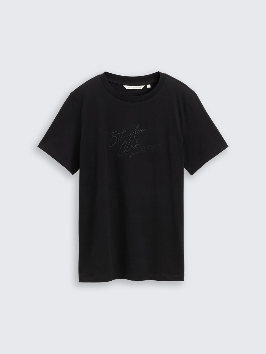 t-shirt ample avec broderie pailletée