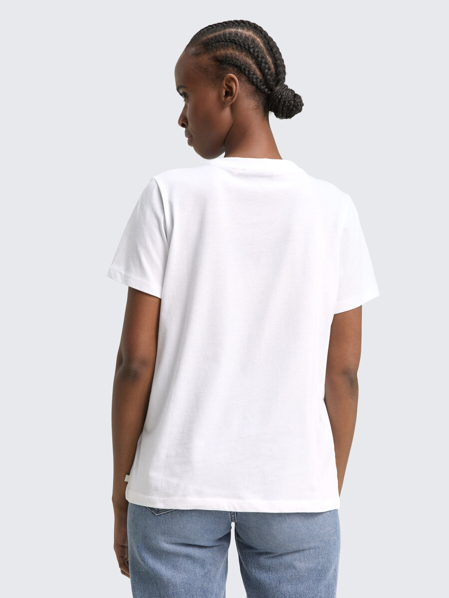 t-shirt ample avec broderie pailletée
