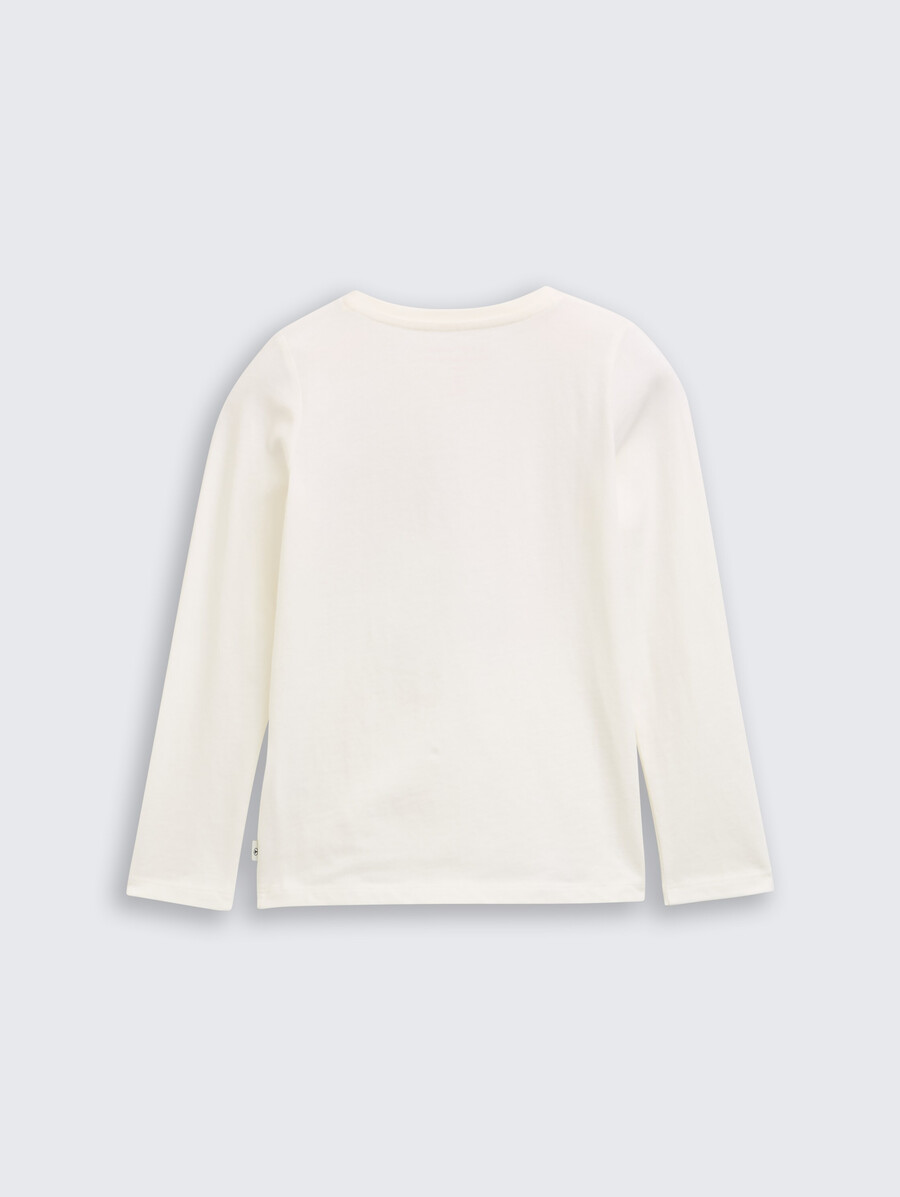 chemise à manches longues brodée