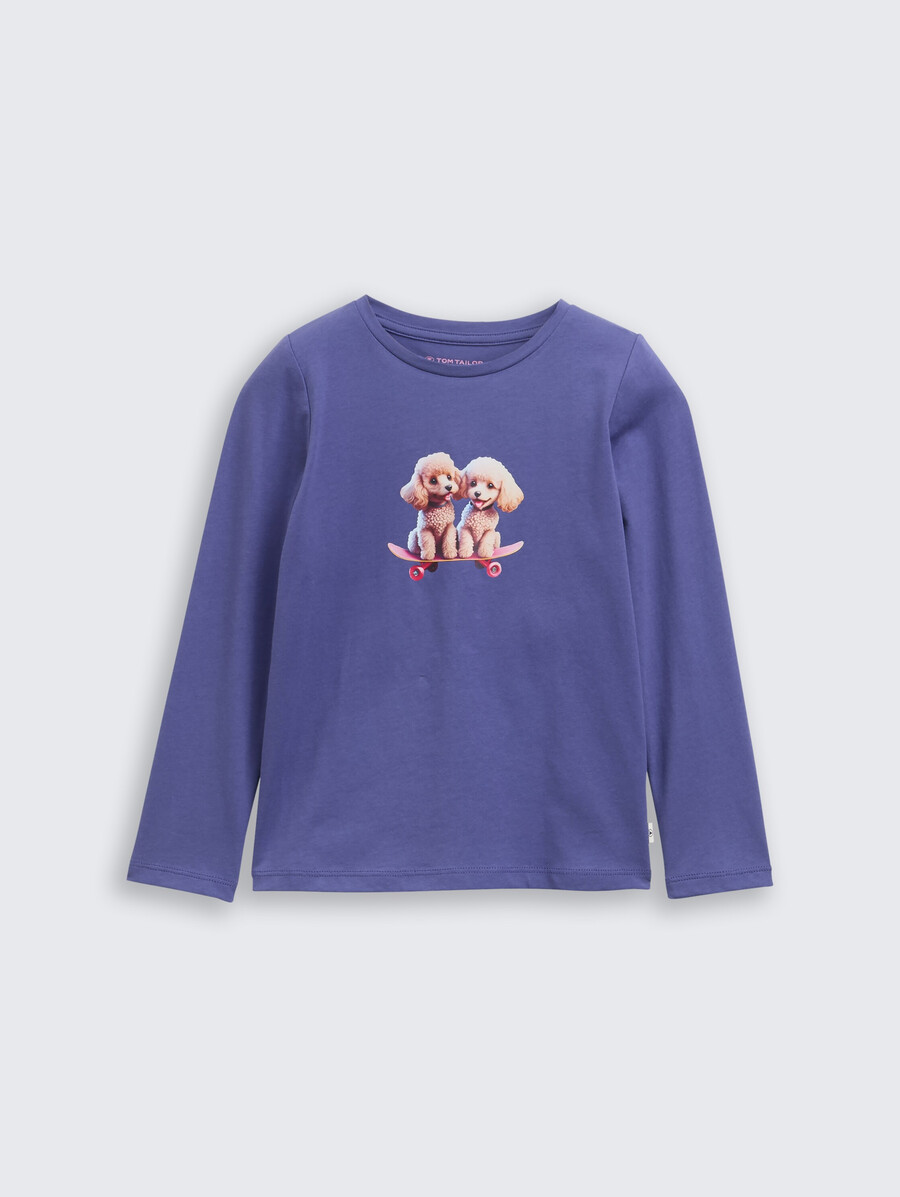 chemise à manches longues imprimée