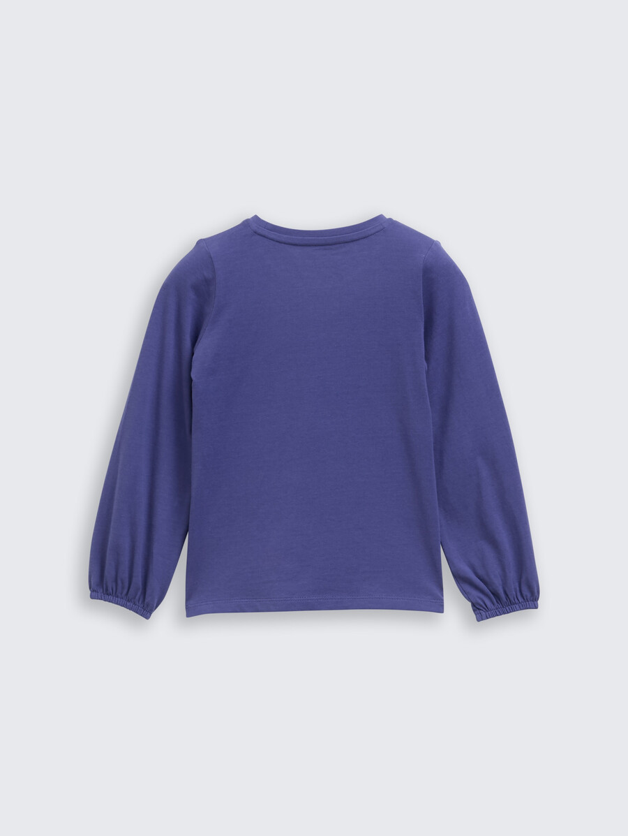 chemise à manches longues à sequins réversibles