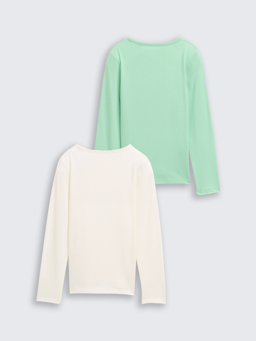 lot de 2 t-shirts à manches longues imprimés