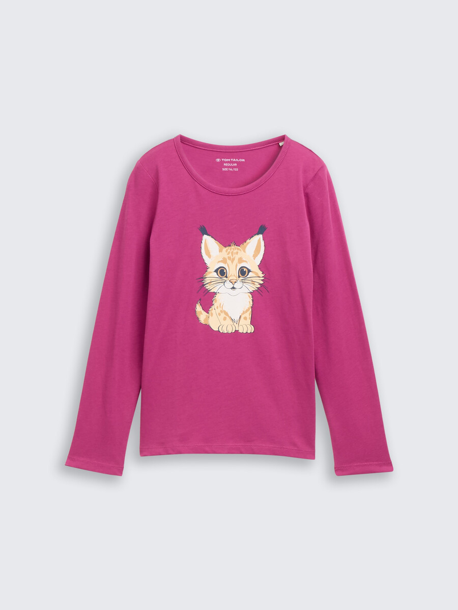 chemise à manches longues imprimée