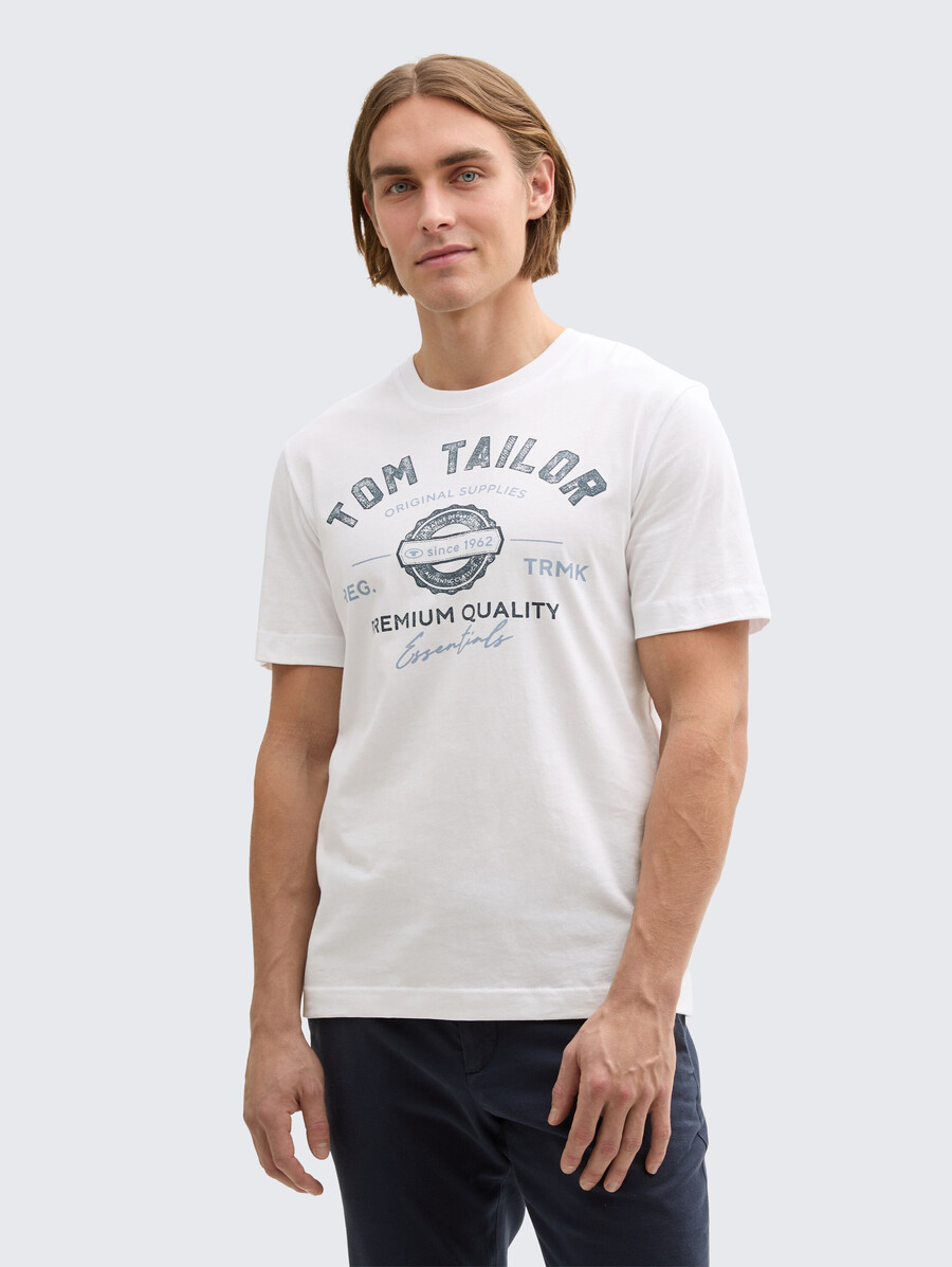 t-shirt avec imprimé logo