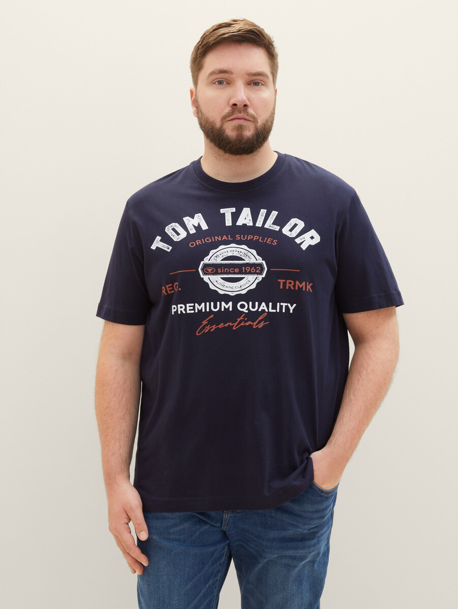 t-shirt grande taille avec logo imprimé