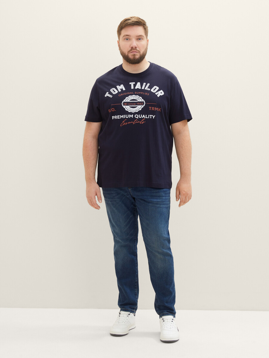 t-shirt grande taille avec logo imprimé