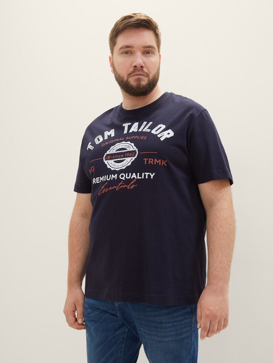 t-shirt grande taille avec logo imprimé