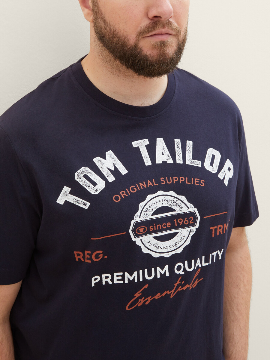 t-shirt grande taille avec logo imprimé