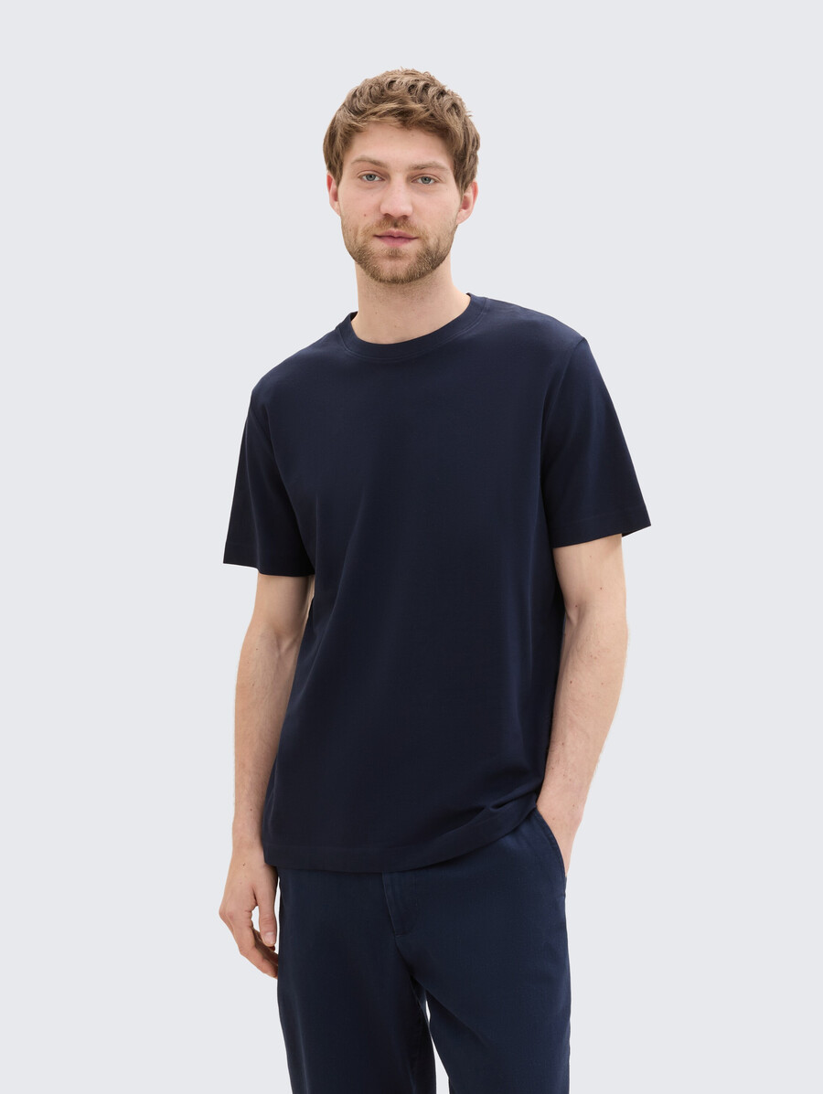 t-shirt à texture piqué