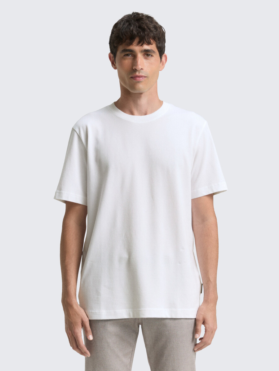 t-shirt à texture piqué
