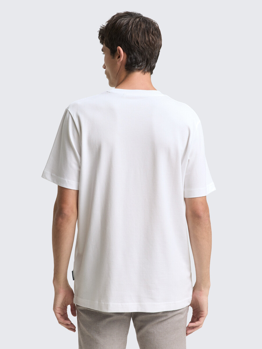 t-shirt à texture piqué