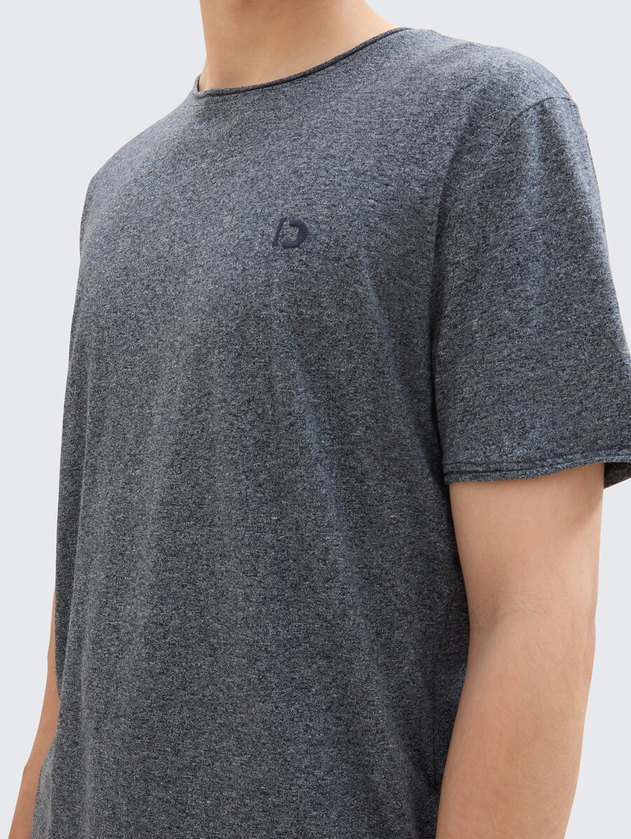 t-shirt à laspect chiné