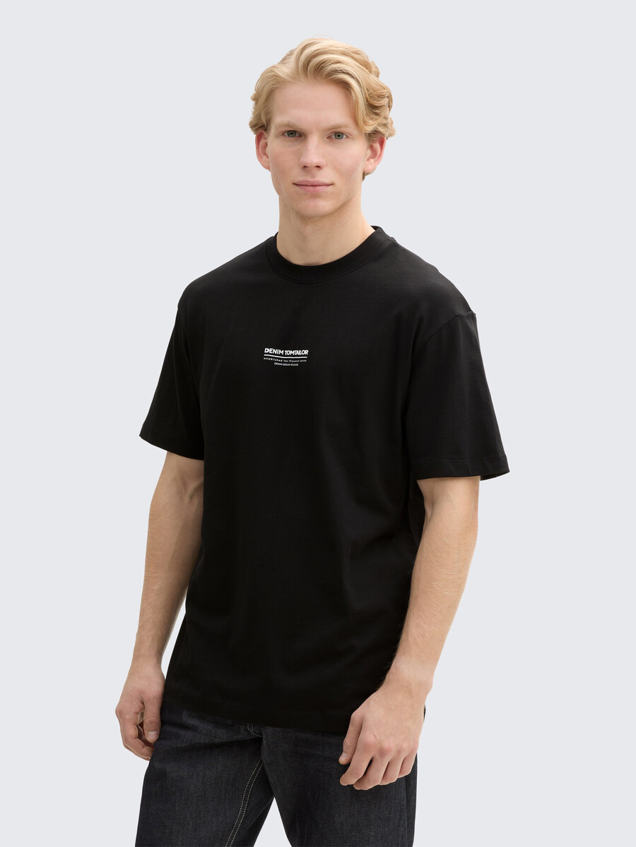 t-shirt en coton à coupe décontractée