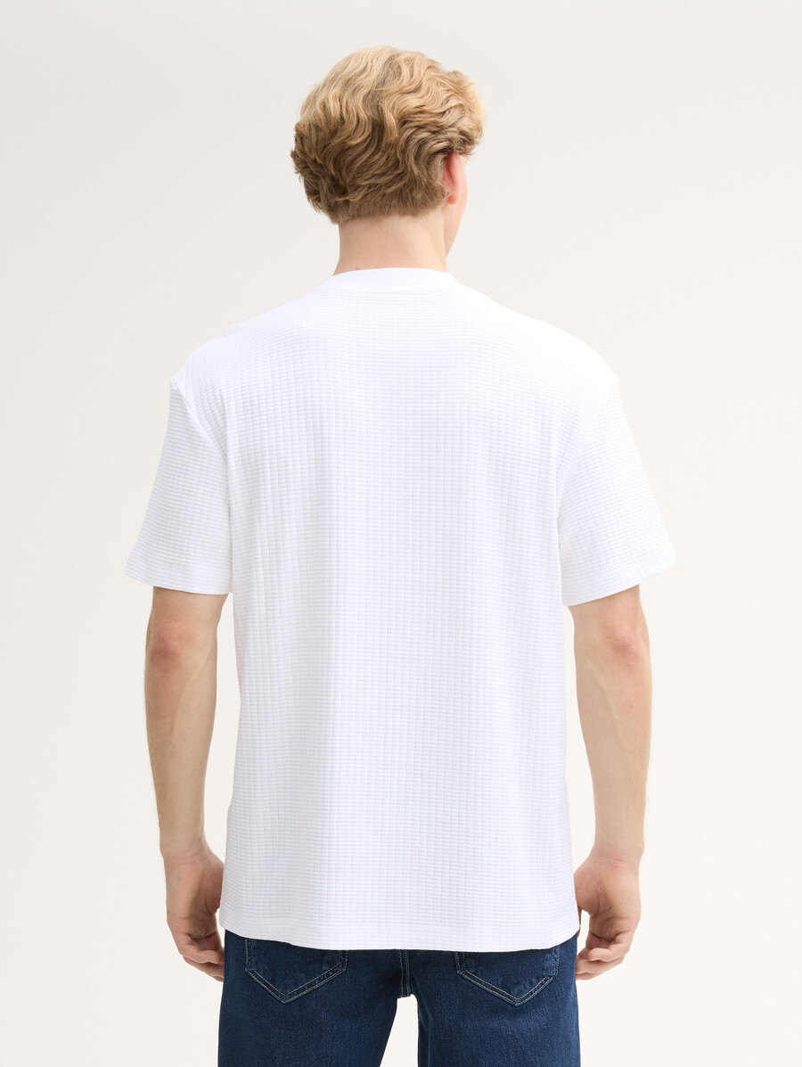 t-shirt coupe décontractée avec poche poitrine