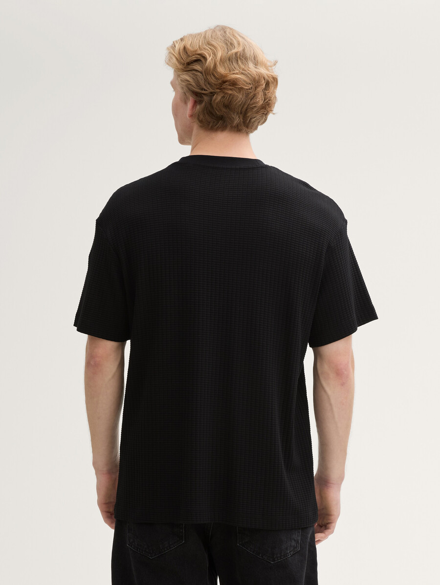 t-shirt coupe décontractée avec poche poitrine