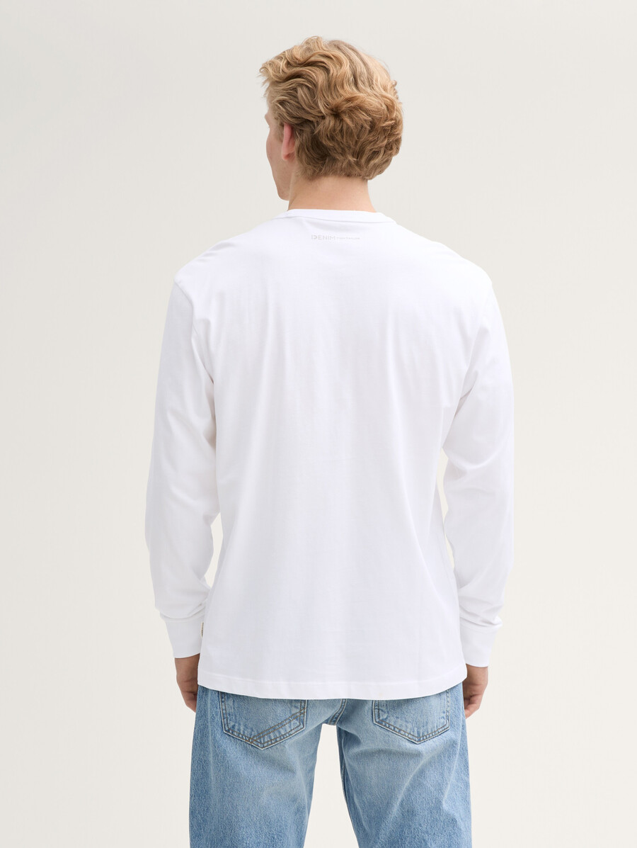 chemise à manches longues coupe décontractée avec poche poitrine