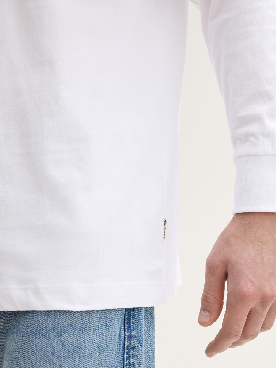 chemise à manches longues coupe décontractée avec poche poitrine
