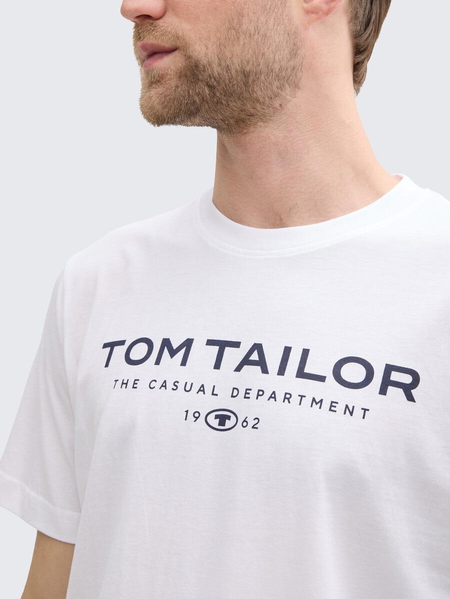 t-shirt en coton avec logo imprimé