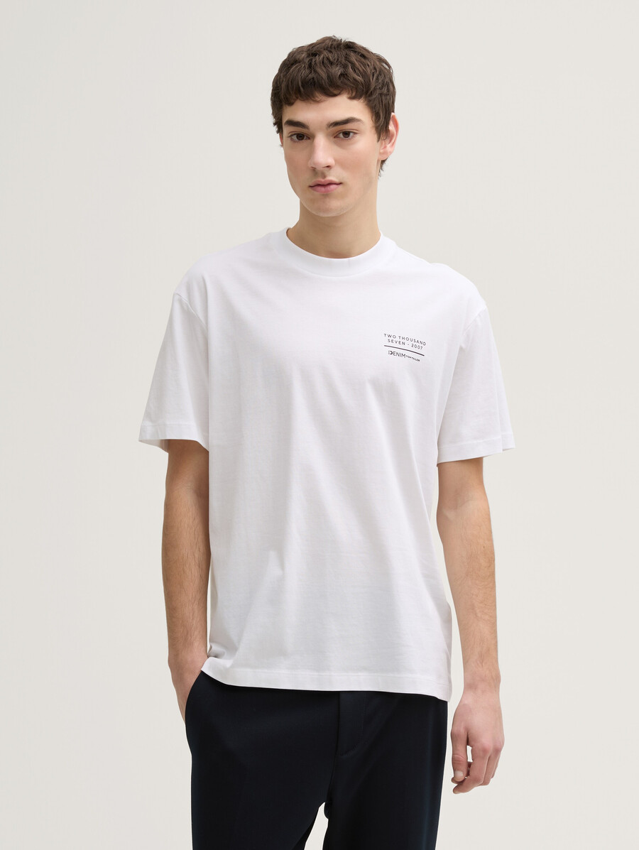 t-shirt coupe décontractée avec impression au dos