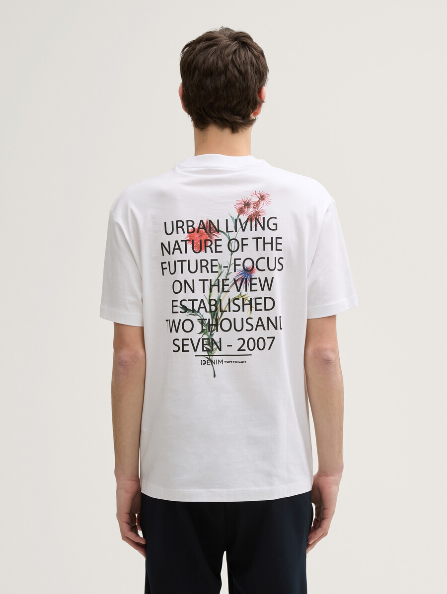 t-shirt coupe décontractée avec impression au dos