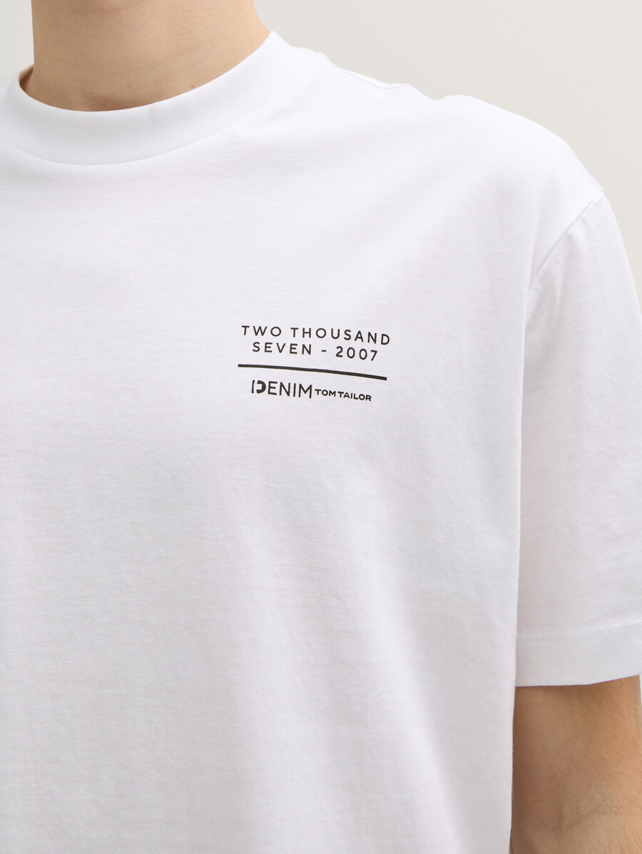 t-shirt coupe décontractée avec impression au dos