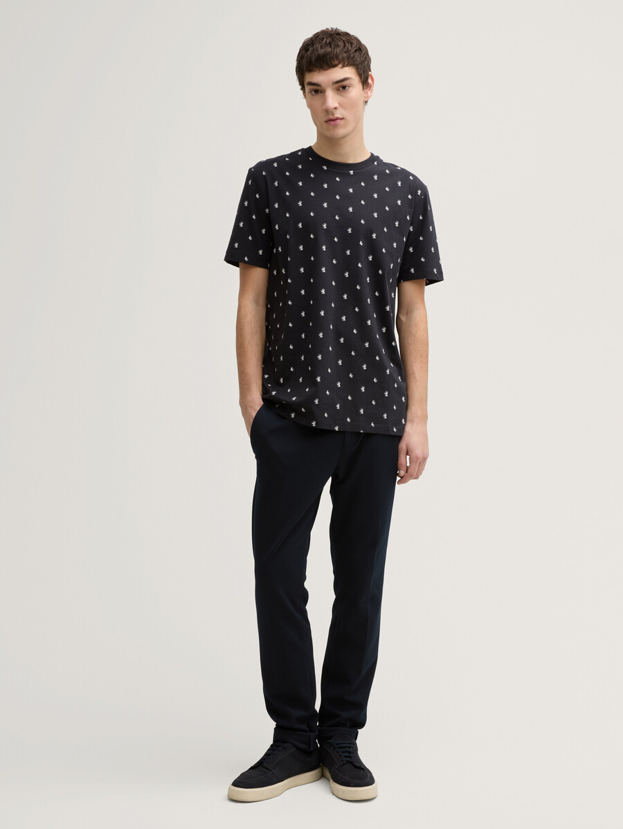 t-shirt en coton imprimé intégralement